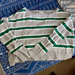 Garage - Striped Cropped Sweater